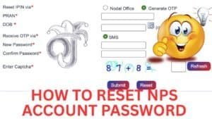 Instructions for resetting NPS password