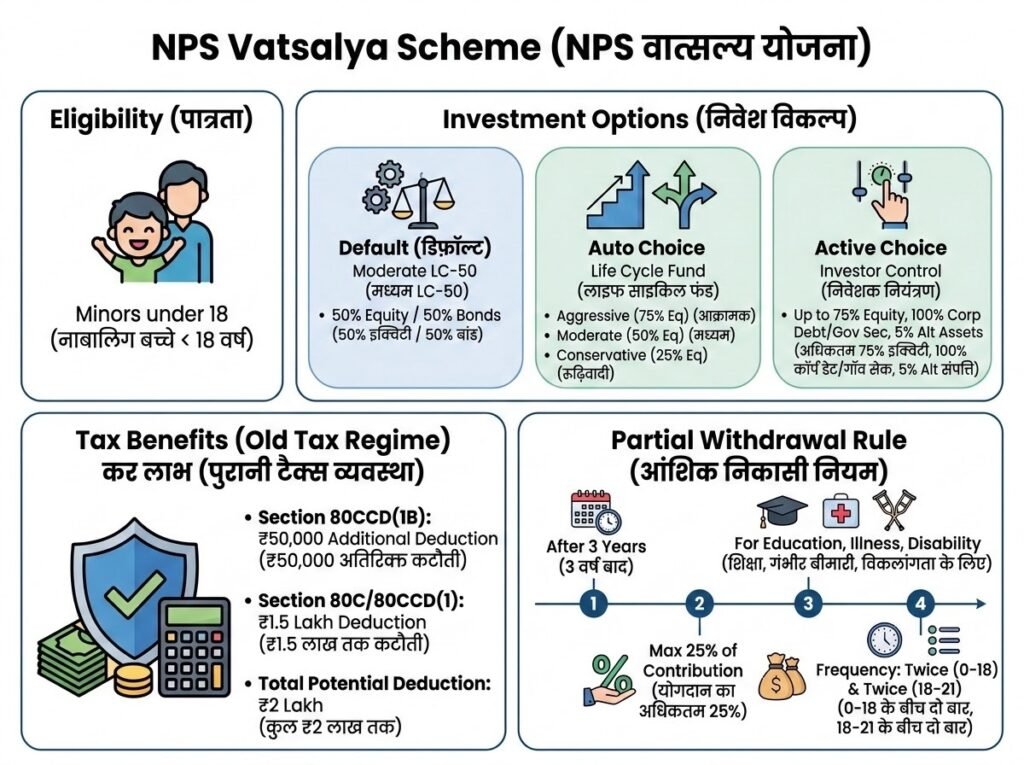 NPS Vatsalya Account: Eligibility, Benefits, Tax Benefits & Online Registration 4 nps vatsalya benifits