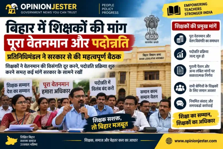 बिहार में शिक्षकों की मांग तेज, पूर्ण वेतनमान और लंबित प्रमोशन जल्द देने की मांग 2 bihar-teachers-full-pay-scale-promotion-demand-2026bihar-teachers-full-pay-scale-promotion-demand-2026