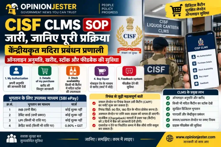 CISF CLMS SOP: रिटायर्ड जवानों के लिए ऑनलाइन शराब सुविधा 2 CISF CLMS SOP