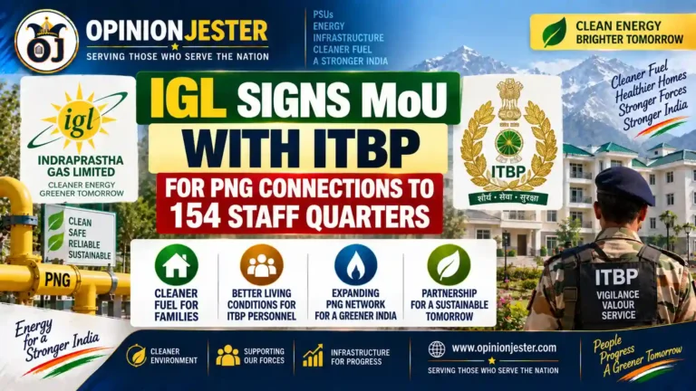 ITBP के 154 स्टाफ क्वार्टर में पहुंचेगा PNG, IGL के साथ हुआ MoU 4 igl-itbp-png-connection-154-staff-quarters-kanpur