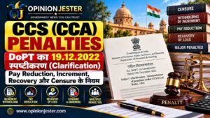 CCS CCA Penalties: Pay, Increment और Recovery Rules