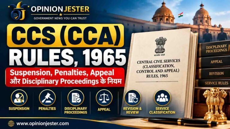 CCS CCA Rules, 1965: Suspension, Penalties, Disciplinary Inquiry और Appeal के महत्वपूर्ण नियम 3 CCS CCA Rules 1965: Suspension, Penalties और Appeal