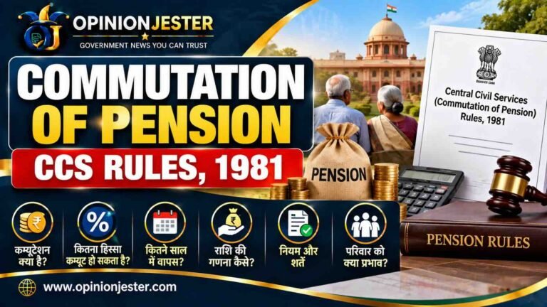 CCS (Commutation of Pension) Rules, 1981: Pension का कितना हिस्सा Commute कर सकते हैं?