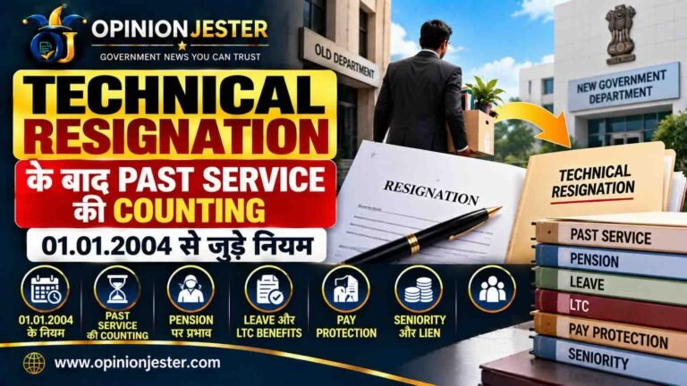 Technical Resignation के बाद Past Service की Counting: 01.01.2004 से जुड़े नियम 5 Technical Resignation के बाद Past Service की Counting: 01.01.2004 से जुड़े नियम